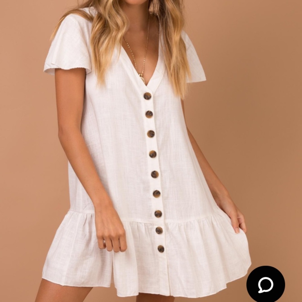 TE AMO MINI DRESS OFF WHITE